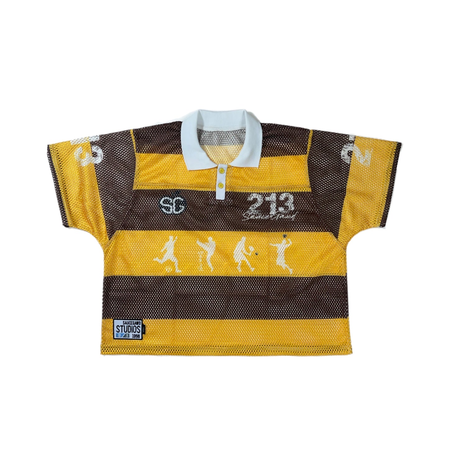 Honey Diamond Mesh Polo