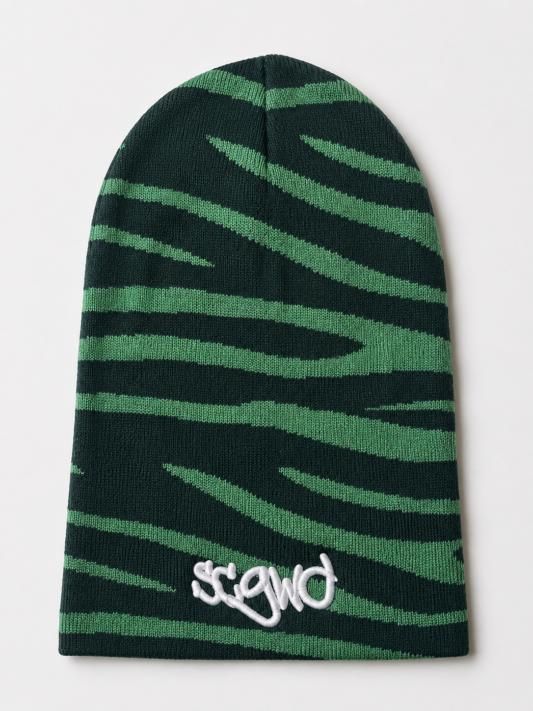 Double Green Beanie
