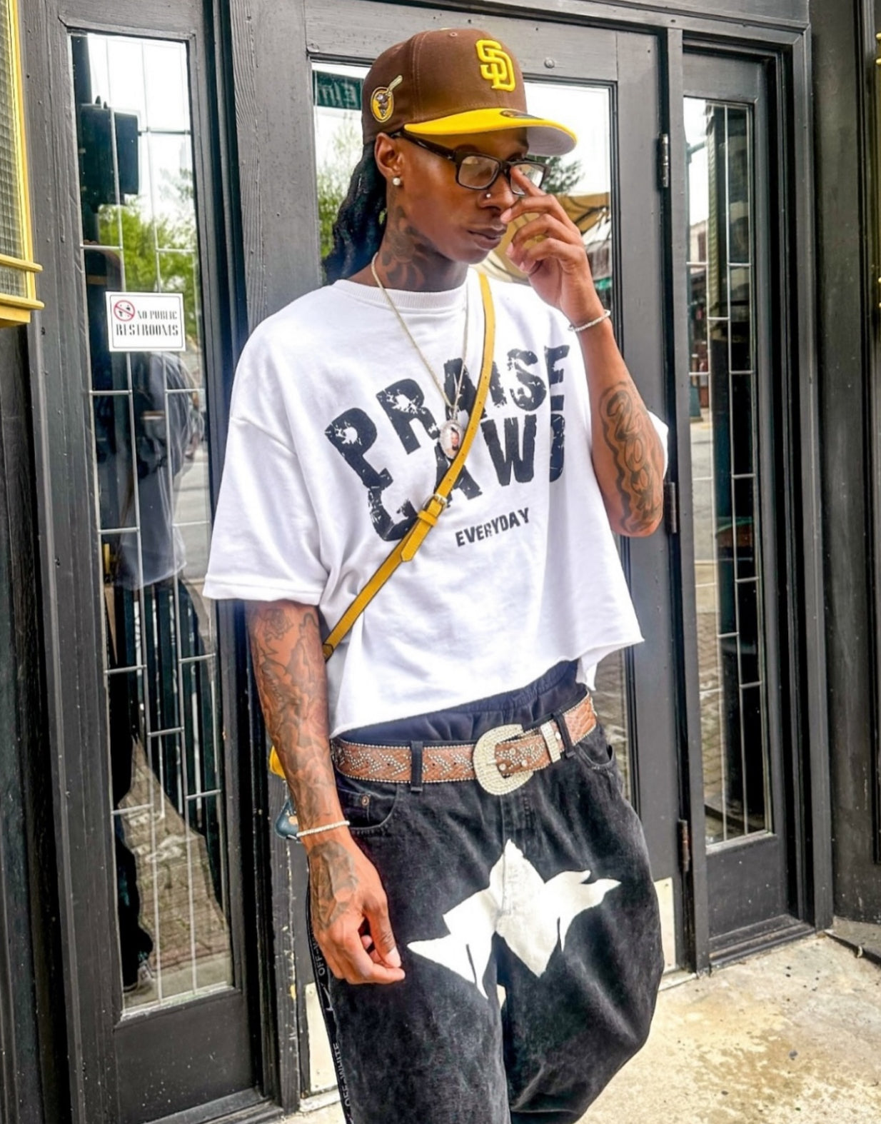 Boxy Oversized Praise Gawd Tee