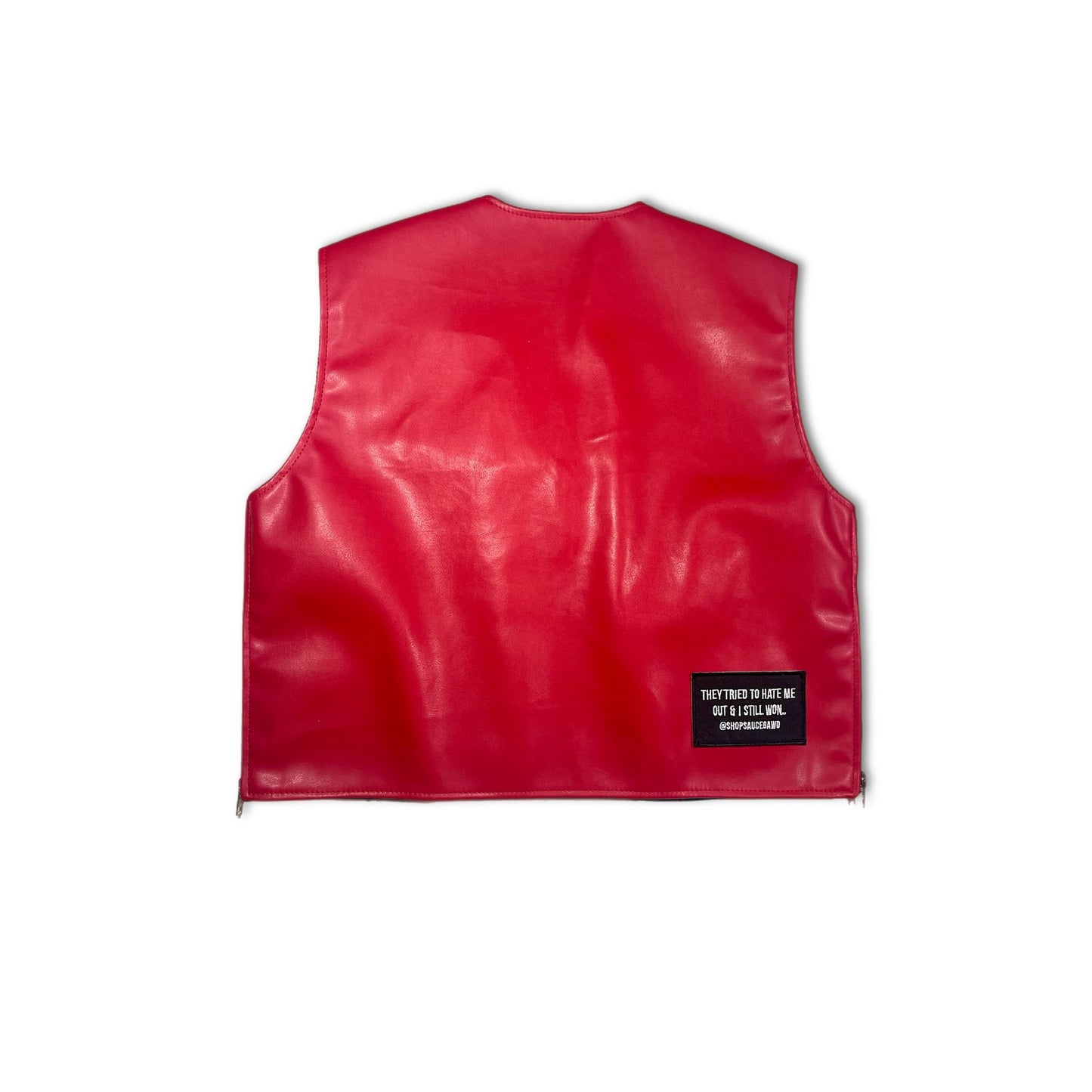 Boxy Cropped Mirrored Vest (PREORDER)