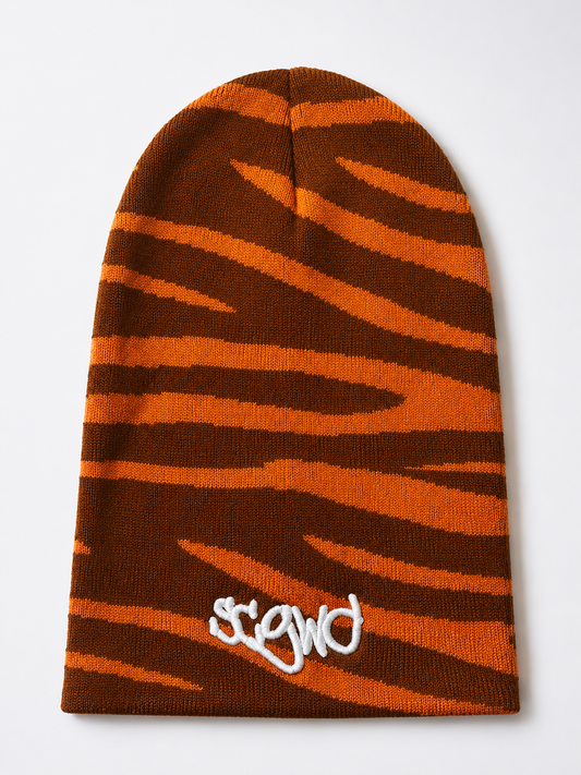 Double Orange Beanie