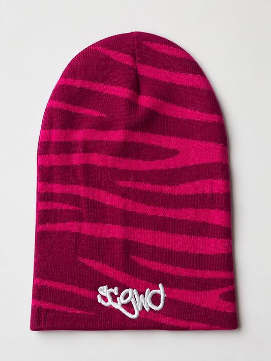 Double Pink Beanie